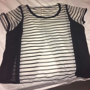 American Eagle chiffon split back top